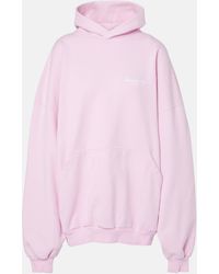 Balenciaga - Oversized Cotton Jersey Hoodie - Lyst