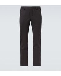 Prada - Virgin Wool Straight Pants - Lyst