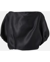 KHAITE - Top Niles Aus Seide - Lyst