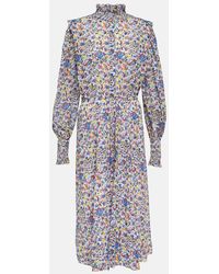 Isabel Marant - Galoa Floral Cotton Midi Dress - Lyst