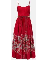 Zimmermann - Rhiannon Corset Midi Dress - Lyst