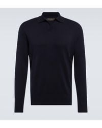Loro Piana - Buttonless Wool Polo Shirt - Lyst