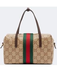 Gucci - Mini Gg Canvas Top-Handle Bag - Lyst