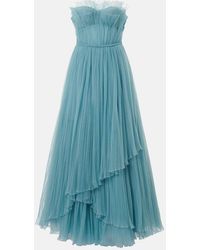 Costarellos - Marinel Plisse Tulle Gown - Lyst