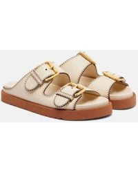 Zimmermann - Goldie Leather Sandals - Lyst