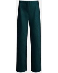 Vince - Weite High-Rise-Hose Aus Satin - Lyst