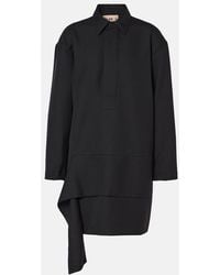 Plan C - Minikleid Aus Einem Wollgemisch - Lyst