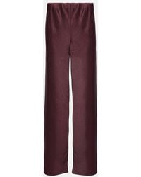 Vince - Pantalon Ample A Taille Haute En Satin - Lyst