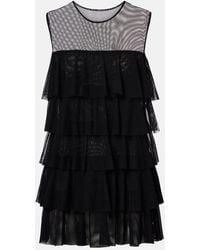Norma Kamali - Vestido De Fiesta Semitransparente - Lyst