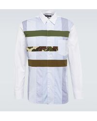 Comme des Garçons - Cotton-blend Paneled Shirt - Lyst