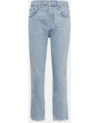 Agolde - Riley High-rise Cropped Jeans - Lyst