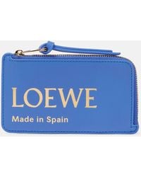 Loewe - Porte-cartes en cuir a logo - Lyst