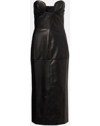 Nensi Dojaka - Leather Corset Dress - Lyst