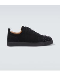 Christian Louboutin - Louis Junior Spikes Leather Sneakers - Lyst
