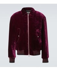 Dries Van Noten - Velvet Bomber Jacket - Lyst