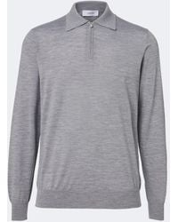 Lardini - Wool, Silk, And Cashmere Polo Sweater - Lyst