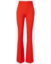 Safiyaa - Alexa Crepe Flared Pants - Lyst