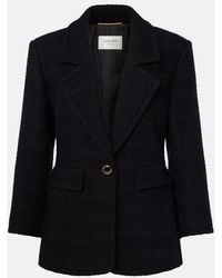 Saint Laurent - Wool-Blend Tweed Jacket - Lyst