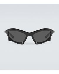 Balenciaga Gafas de sol Bat rectangulares - Negro