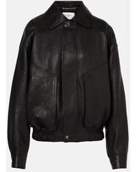 Saint Laurent - Leather Jacket - Lyst
