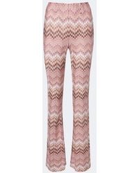 Missoni - Zigzag High-Rise Flared Pants - Lyst