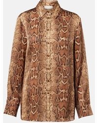 Zimmermann - Hypnotic Snake-Print Silk Shirt - Lyst