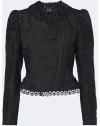 Chloé - Wool And Silk-Blend Jacquard Lace Jacket - Lyst