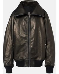 Rick Owens - Chaqueta Bomber De Piel - Lyst