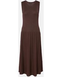 JOSEPH - Vestido Midi Plisado - Lyst