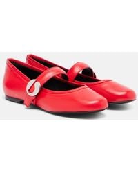 Coperni - Belt Leather Mary Jane Flats - Lyst