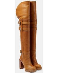 Christian Louboutin - Brodeback Lug Over-The-Knee Boots - Lyst