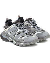 Balenciaga LED Track Trainers Grey White Lighted Sole