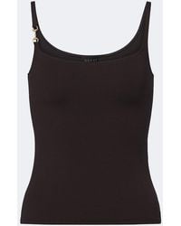 Gucci - Horsebit Crepe Jersey Tank Top - Lyst
