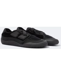Prada - Speedrock Leather-Trimmed Sneakers - Lyst
