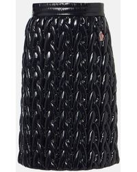 Moncler - Gonna A Tubino Imbottita, Donna, Taglia - Lyst