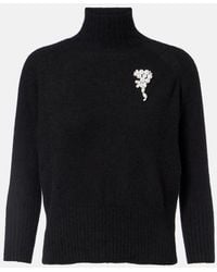 Simone Rocha - Verzierter Rollkragenpullover Aus Kaschmir - Lyst