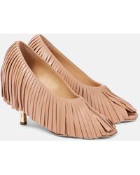 Chloé - Mona Fringed Leather Pumps - Lyst