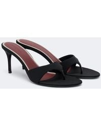 Magda Butrym - Satin Thong Sandals - Lyst