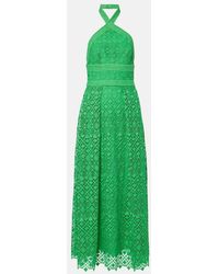 Elie Saab - Halterneck Midi Dress - Lyst