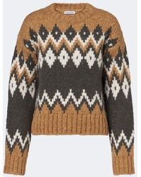 Veronica Beard - Jessalyn Fair Isle Alpaca And Wool-Blend Sweater - Lyst