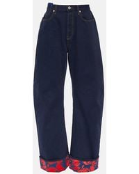 Burberry - High-Rise Wide-Leg Jeans - Lyst