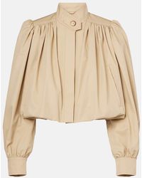 Chloé - Jacke Aus Baumwoll-Gabardine - Lyst