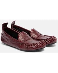 Acne Studios - Bojan Croc-Effect Leather Loafers - Lyst