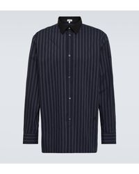 Loewe - Striped Cotton Poplin Shirt - Lyst