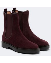 Aquazzura - Gaspard Suede Chelsea Boots - Lyst