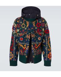 Sacai - Floral Wool Jacquard Jacket - Lyst