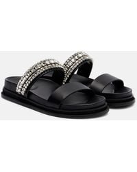 Jimmy Choo - Sandalen Jadi Aus Leder Mit Kristallen - Lyst