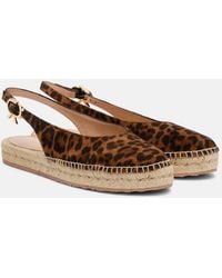 Gianvito Rossi - Paz Suede Slingback Espadrilles - Lyst