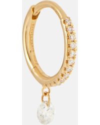 PERSÉE - Piercing 18kt Gold Single Earring With Diamonds - Lyst