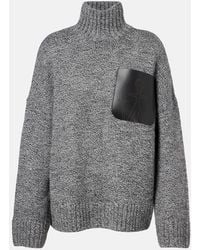 JW Anderson - Pull A Col Roule En Laine Et Alpaga Melanges - Lyst